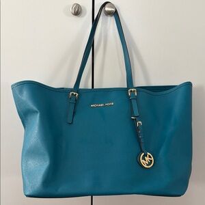 Michael Kors Teal Tote Bag